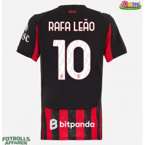 AC Milan Rafael Leao #10 Hemmatröja Kvinnor 2025-26 Kortärmad